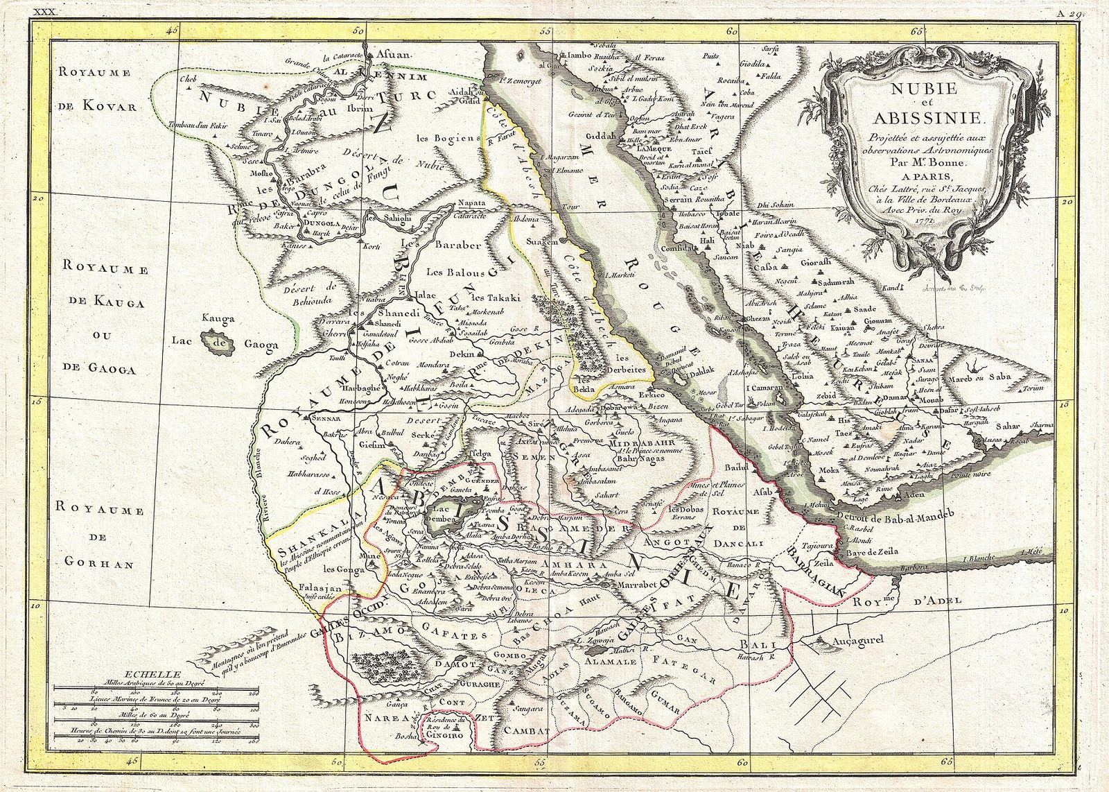 A 1771 map of Abyssinia — the highland world whose stews still reduce in a dist.