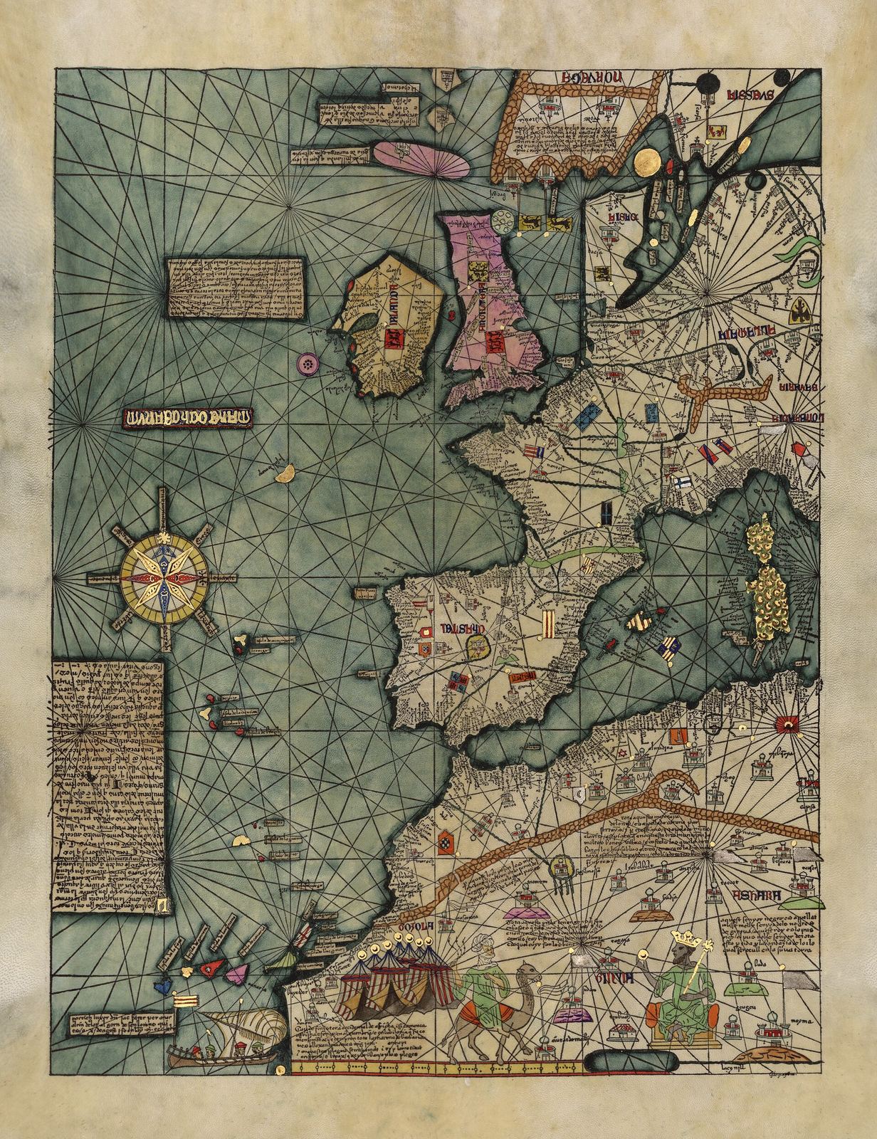 The Catalan Atlas charting the Maghreb — the country whose welcome is still a pour of mint tea.