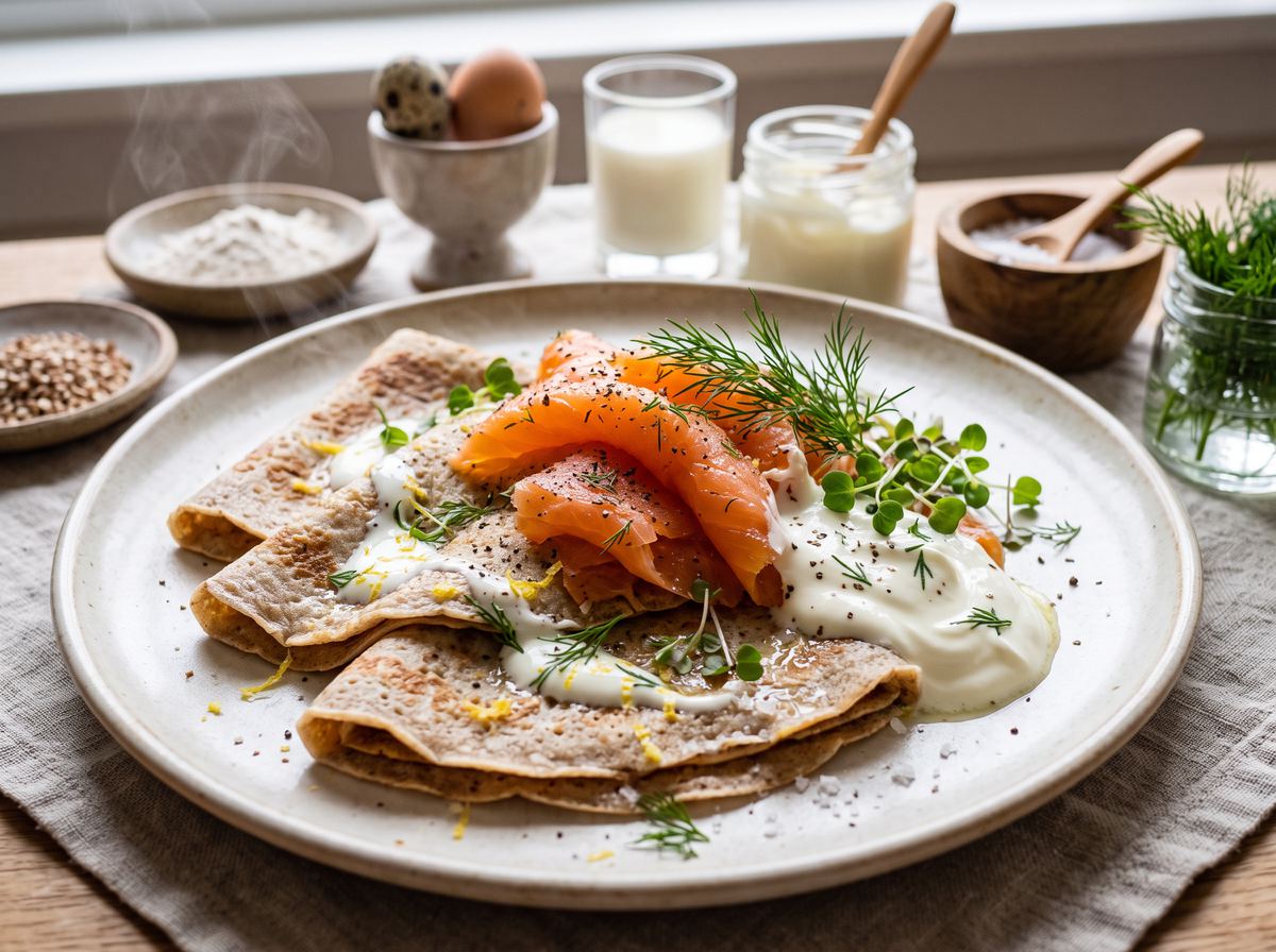 Blini with Smoked Salmon