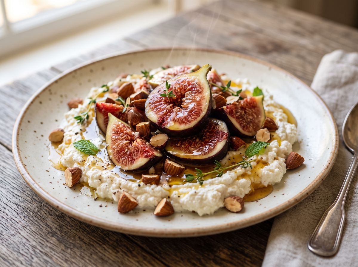 Figs, Nuts & Fresh Cheese