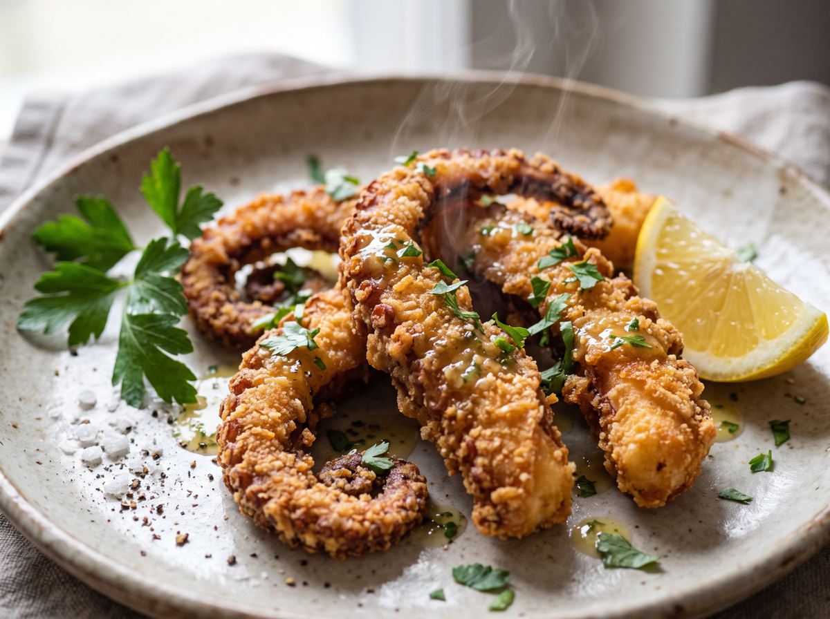 Filetes de Polvo Panados