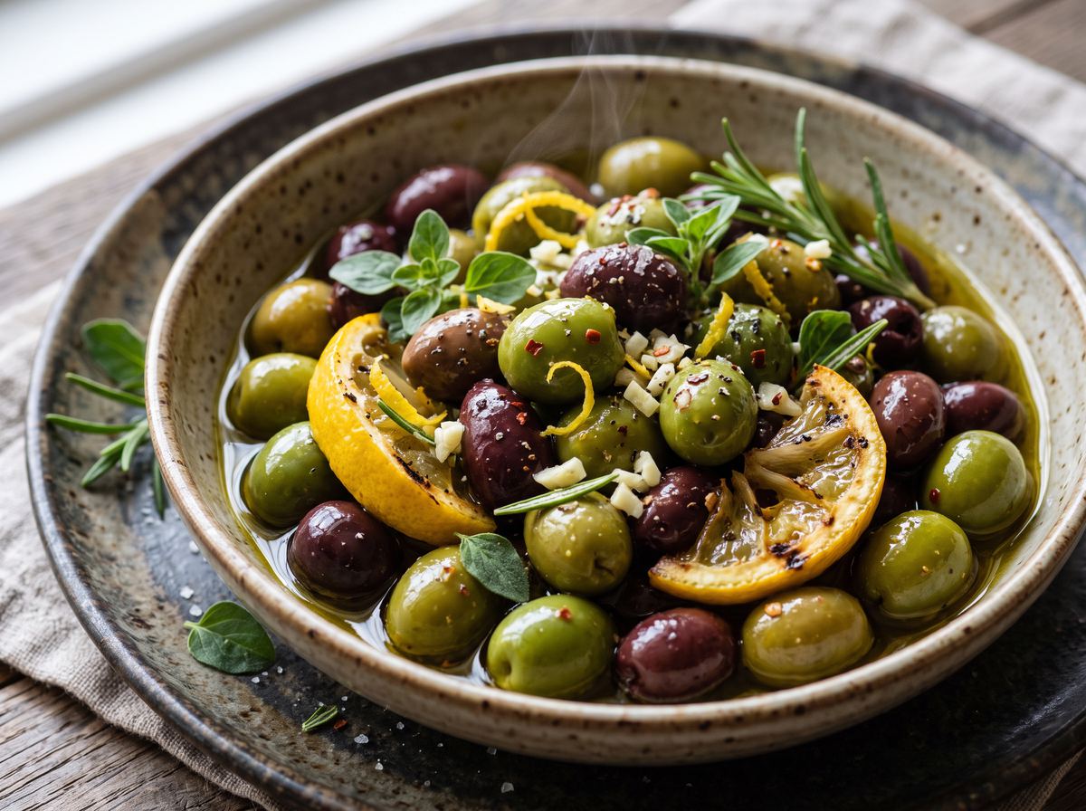 Marinated Olives with Citrus & Herbs