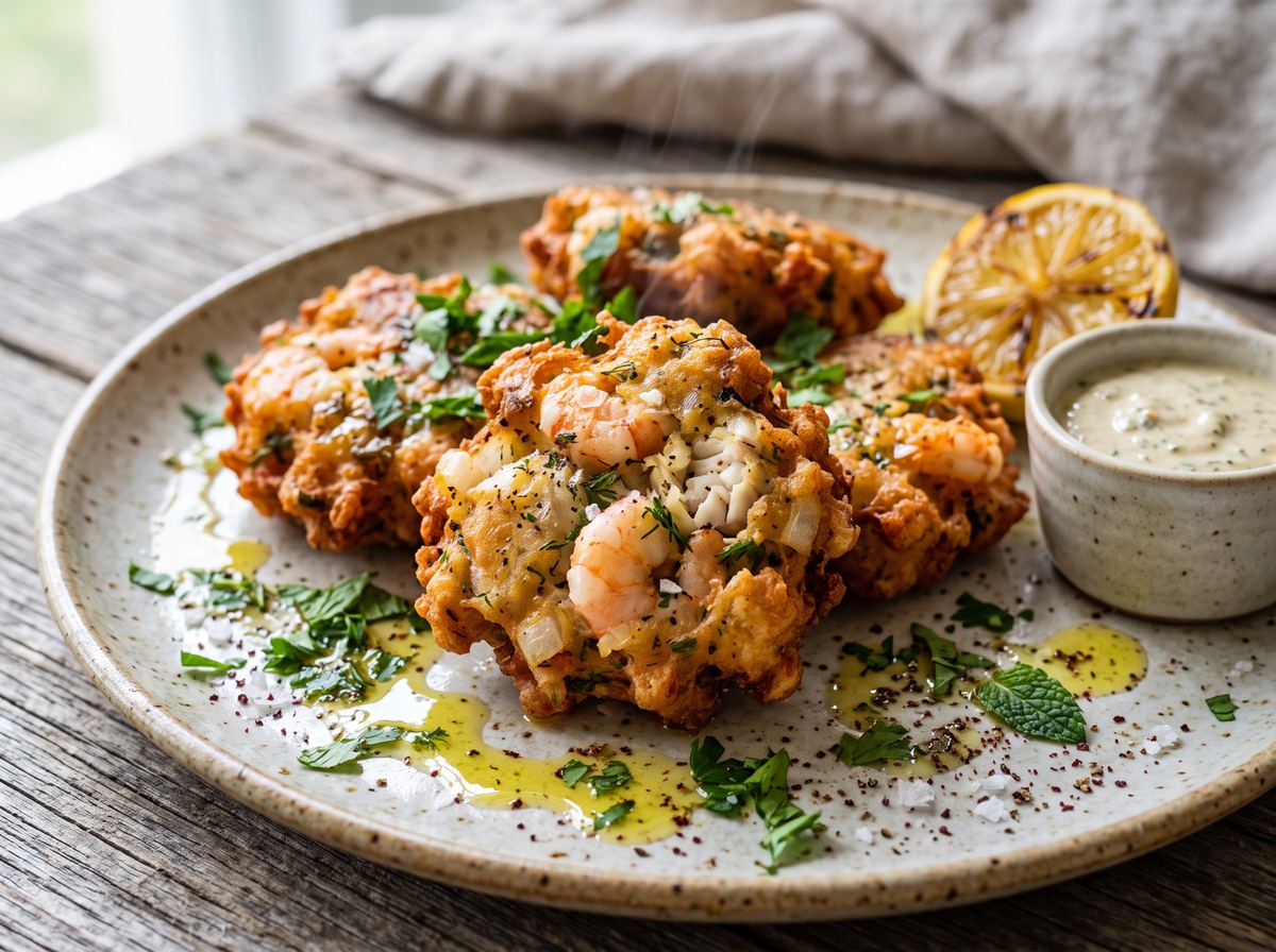 Middle Eastern Seafood Fritters 3