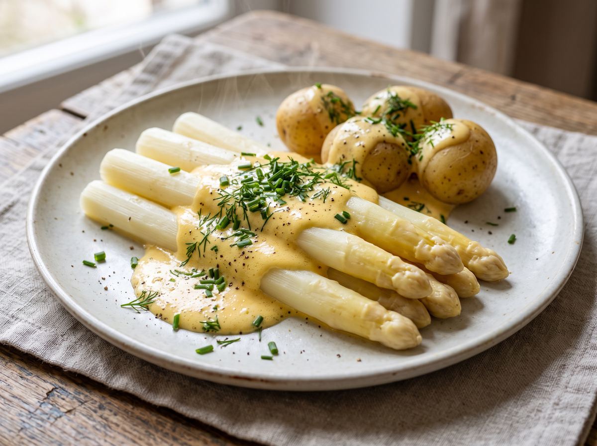 Spargel mit Sauce Hollandaise