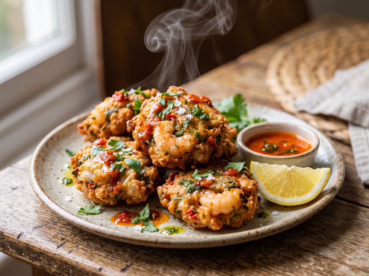 West African Seafood Fritters 3