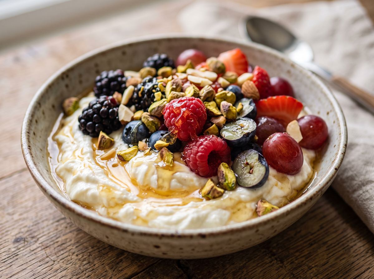 Fresh Fruit with Greek Yogurt