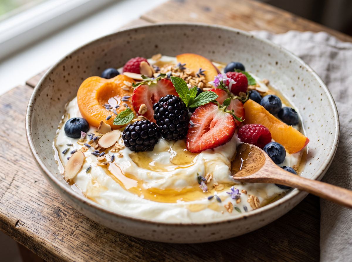 Yogurt with Honey & Seasonal Fruit