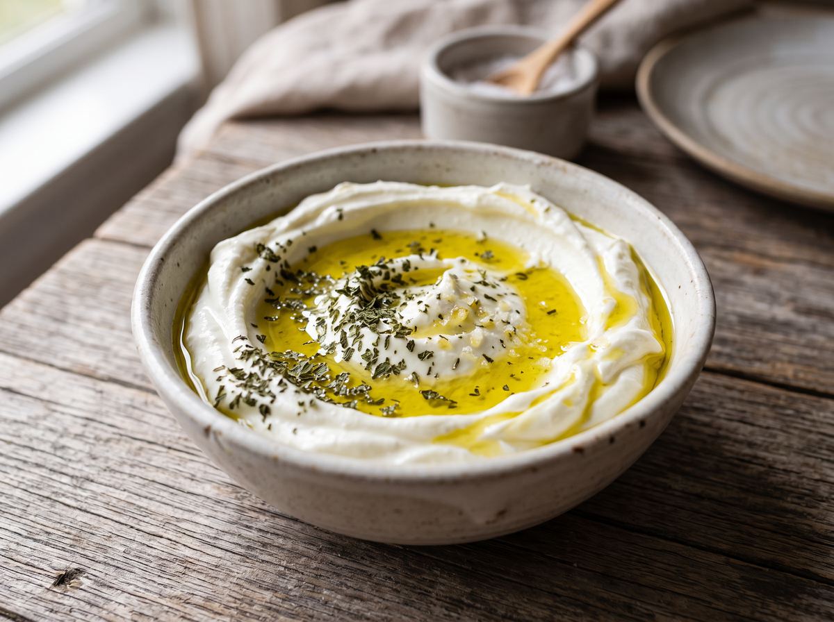 Labneh with Olive Oil