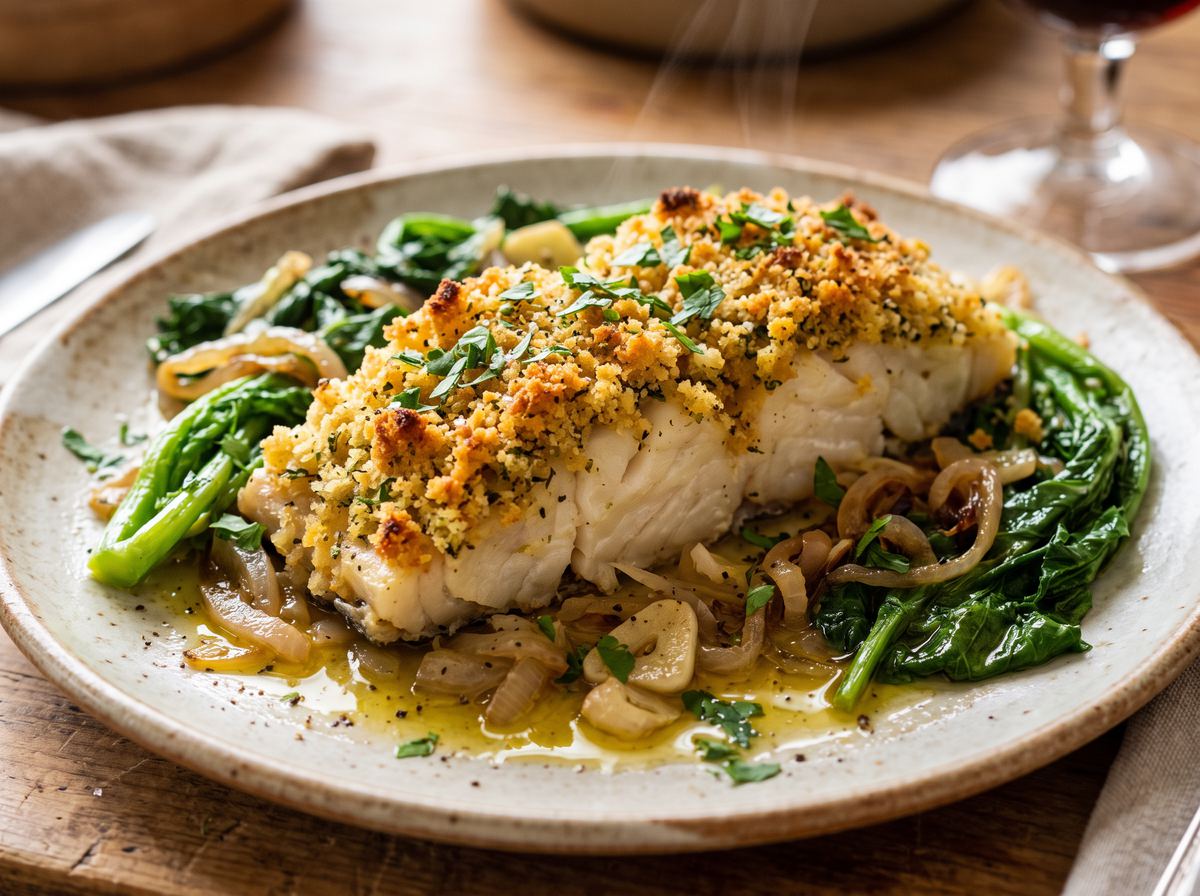Bacalhau Assado com Broa