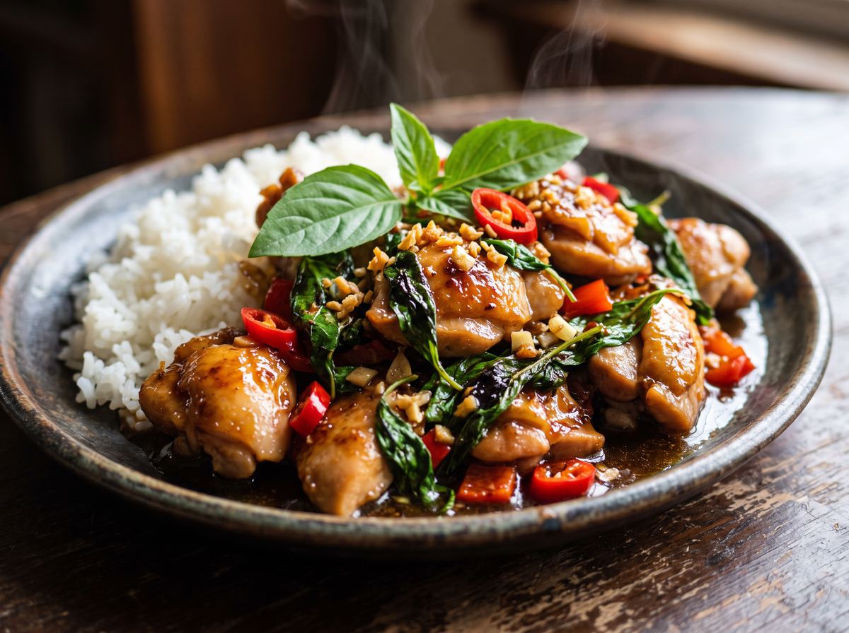 Basil Chicken Stir-Fry