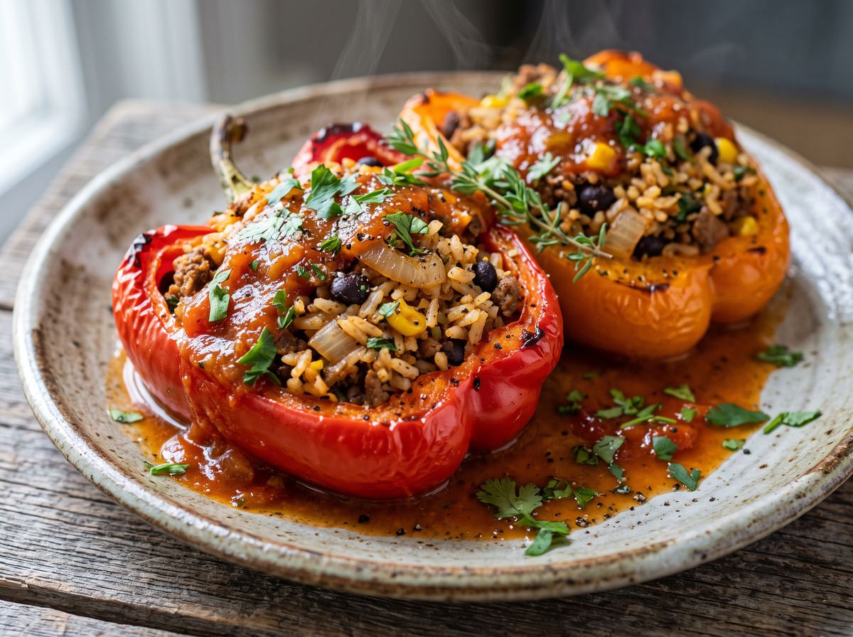 Caribbean Stuffed Peppers