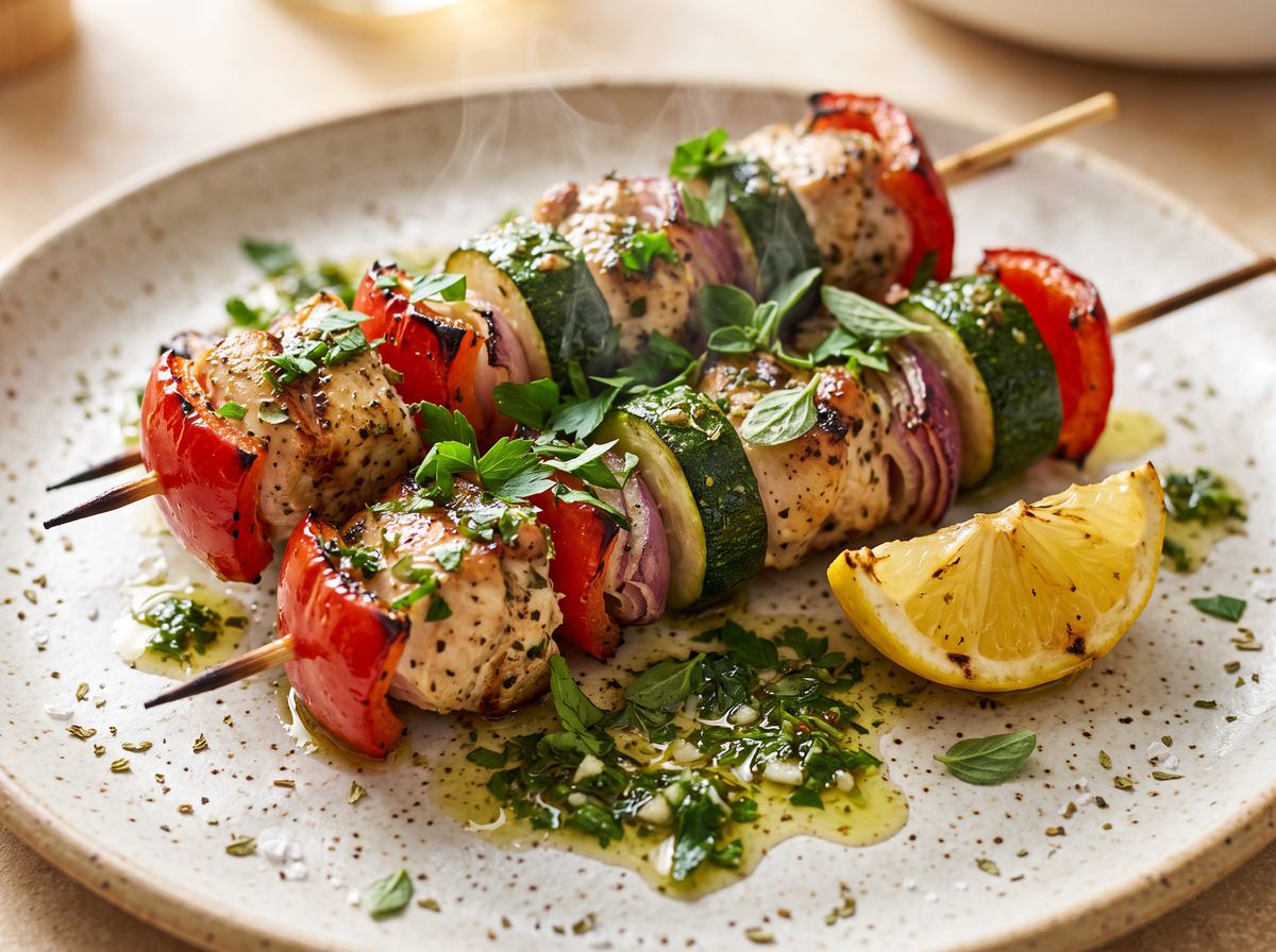 Chicken & Vegetable Skewers