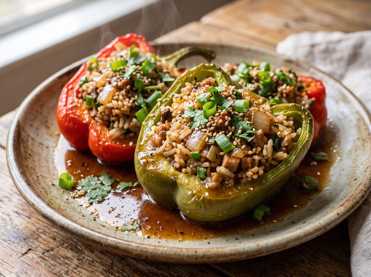Chinese Stuffed Peppers