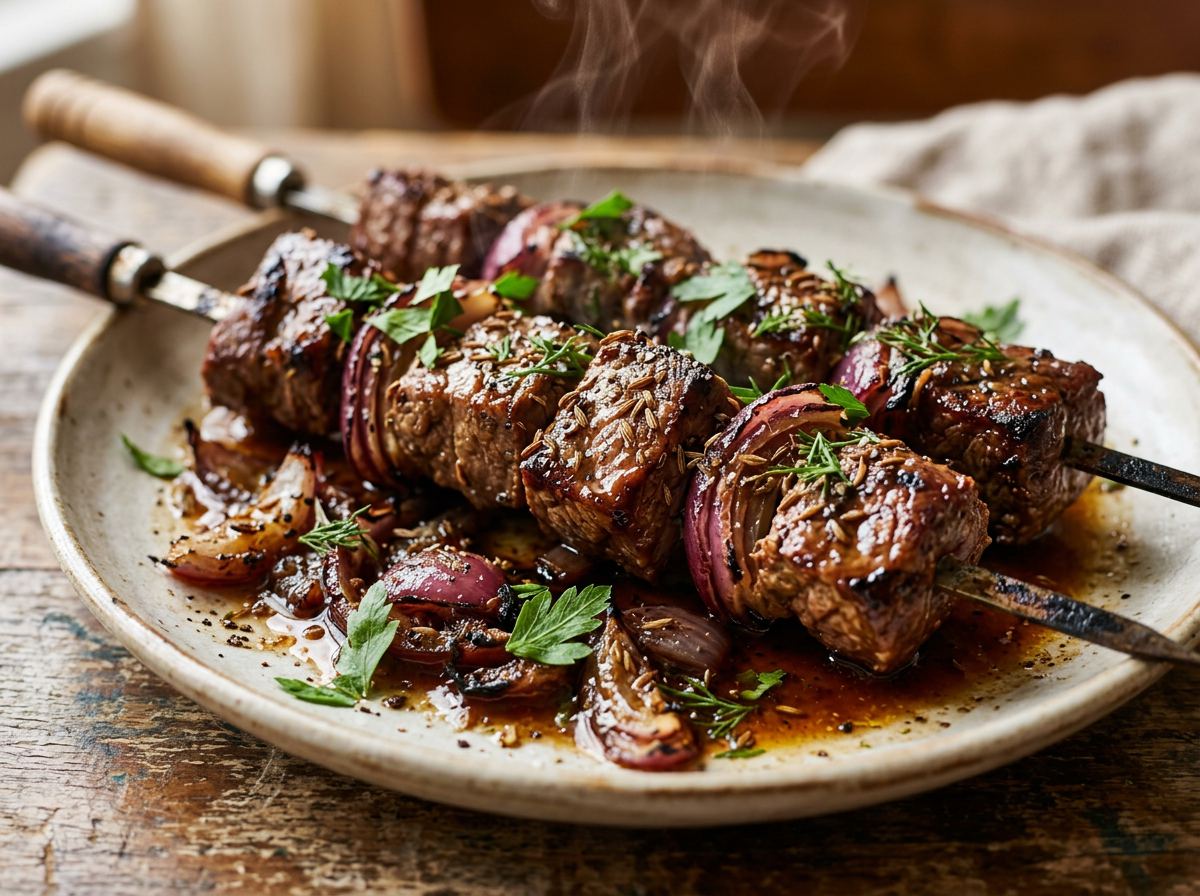 Eastern European Beef Skewers