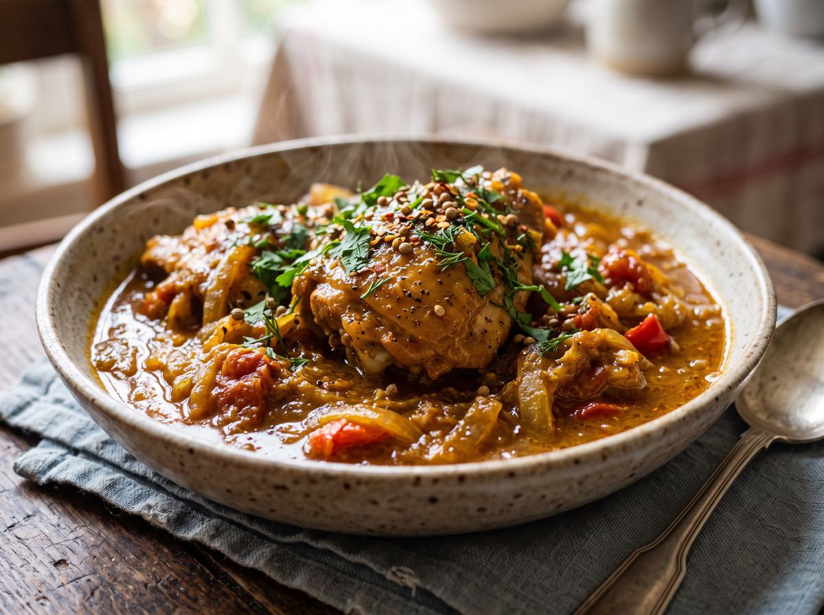 Eastern European Chicken Curry Pot