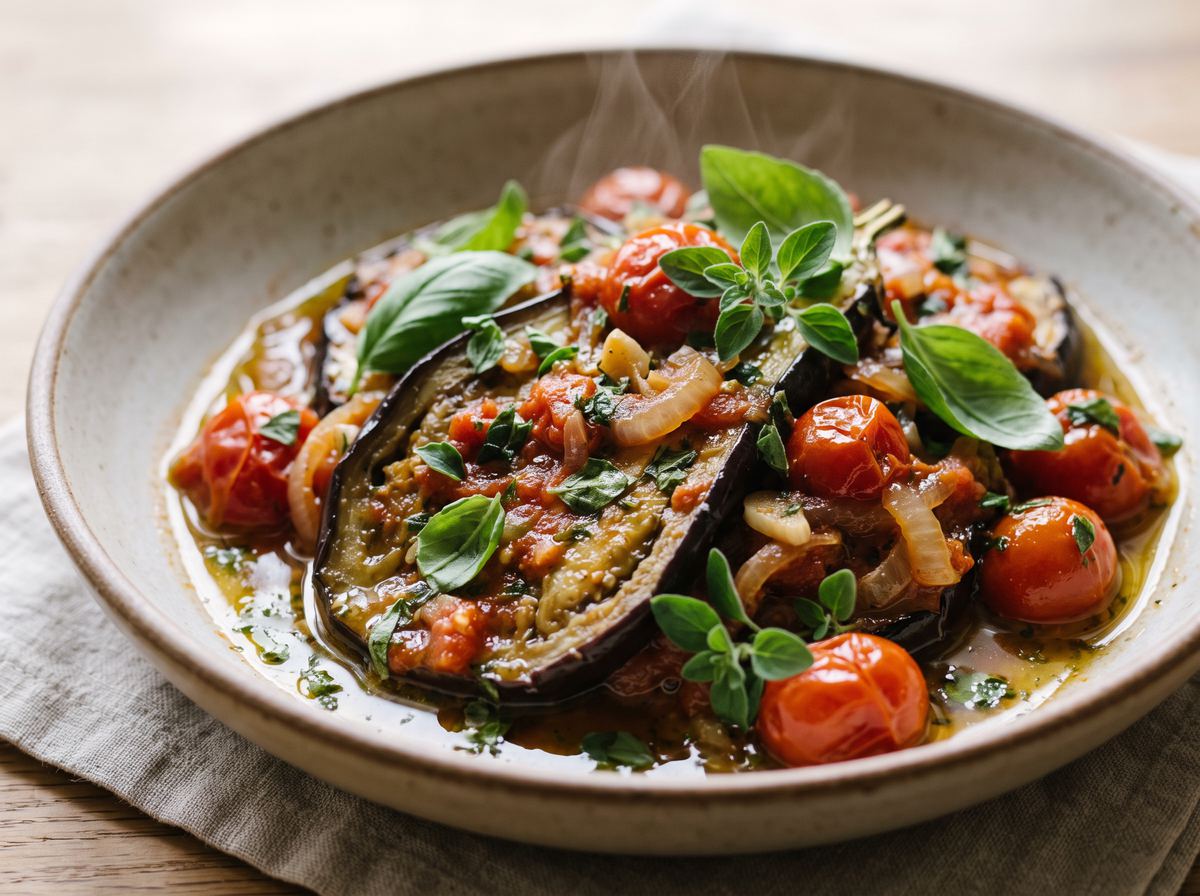 Eggplant with Tomato & Herbs