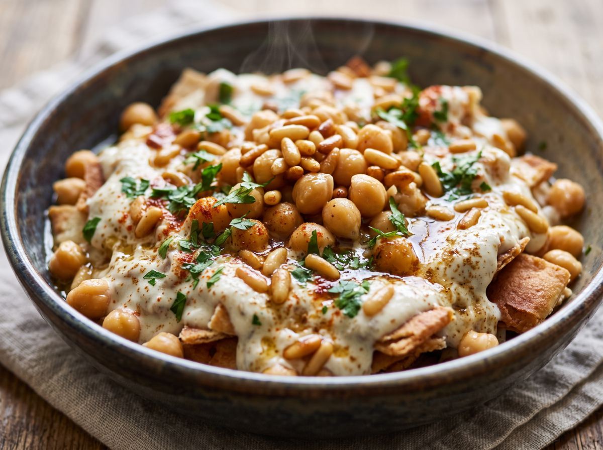 Fatteh with Chickpeas