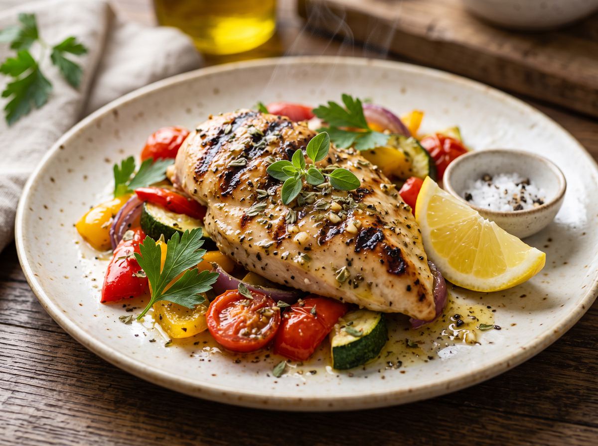 Herb-Marinated Grilled Chicken Breast