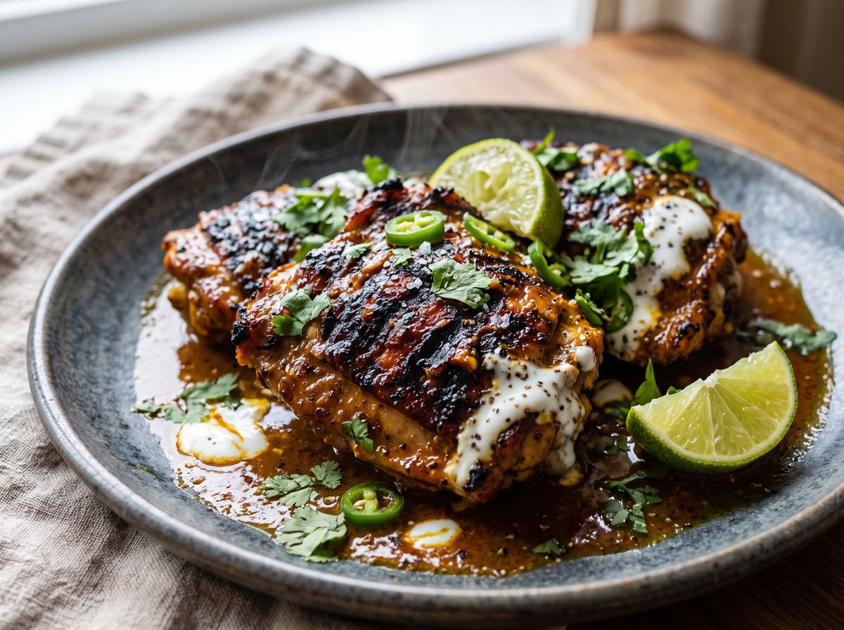 Indian Grilled Chicken Thighs