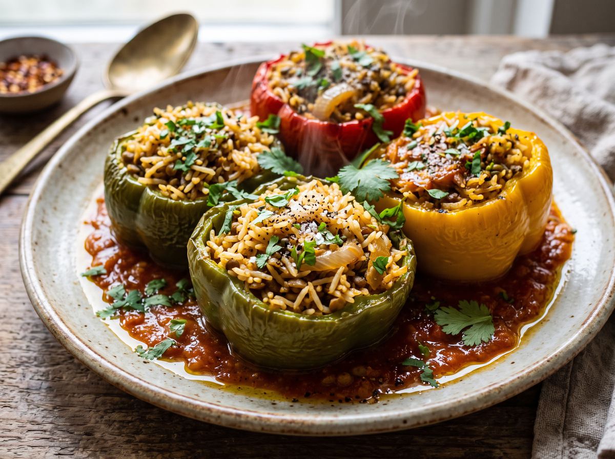 Indian Stuffed Peppers