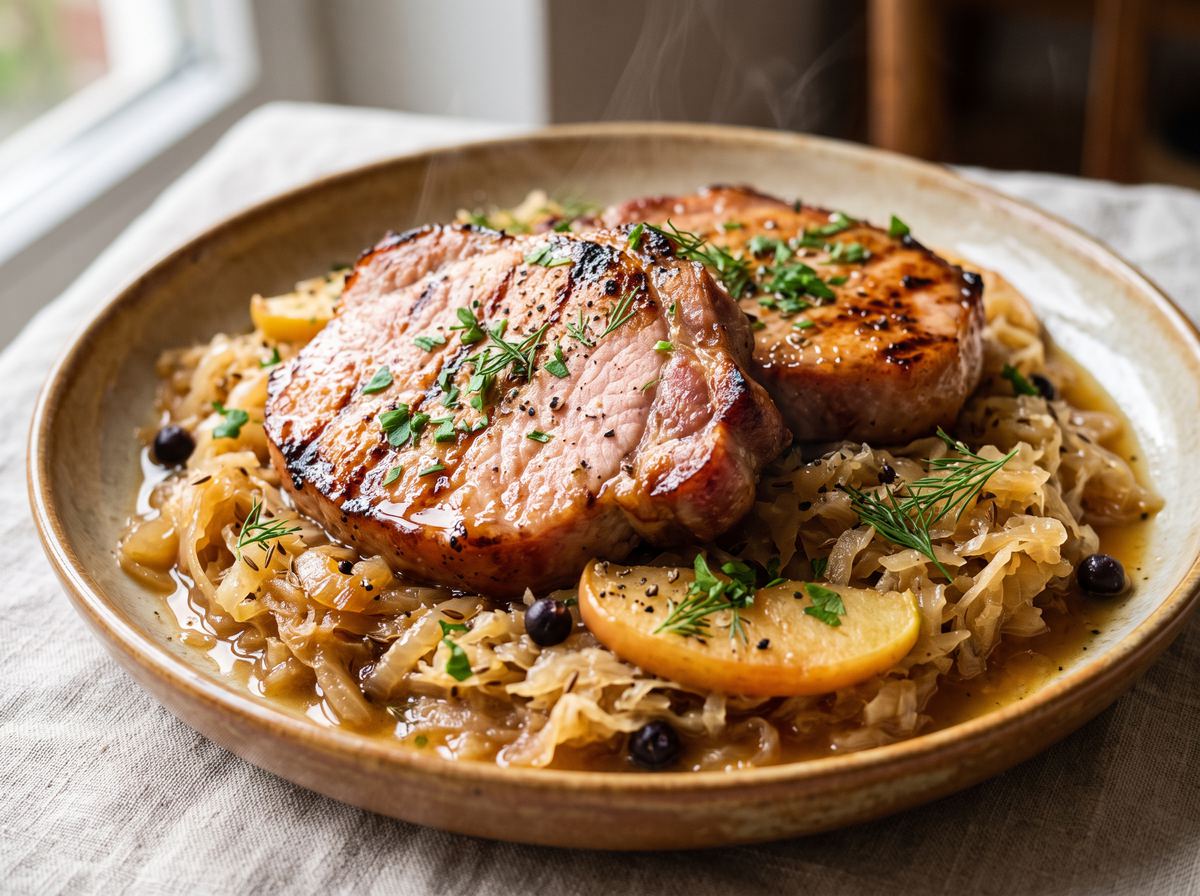 Kassler mit Sauerkraut