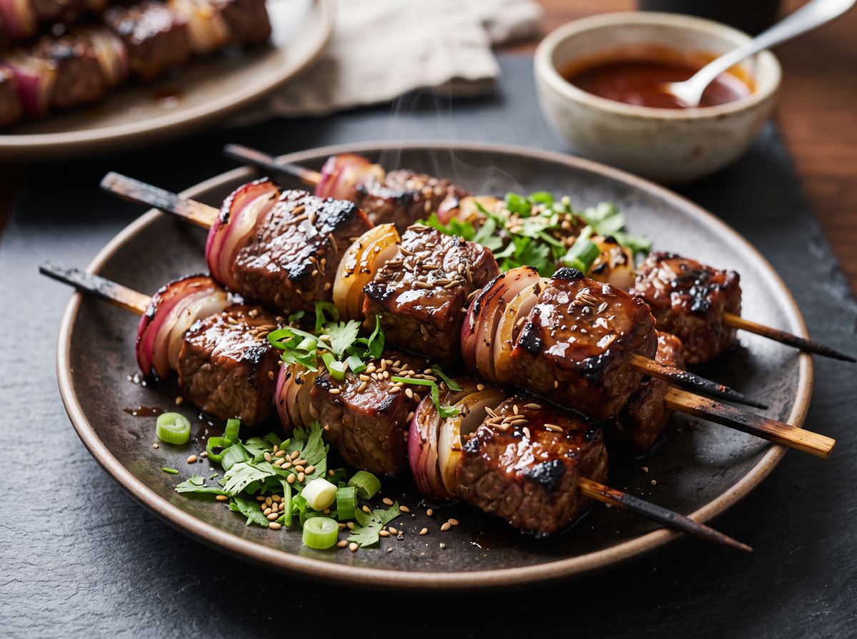 Korean Beef Skewers 3