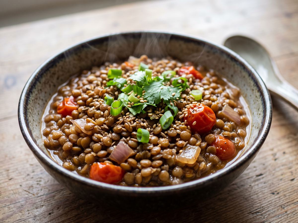 Korean Lentil Bowl