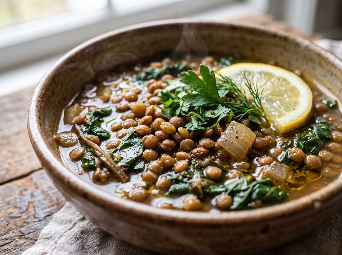 Lentils with Greens