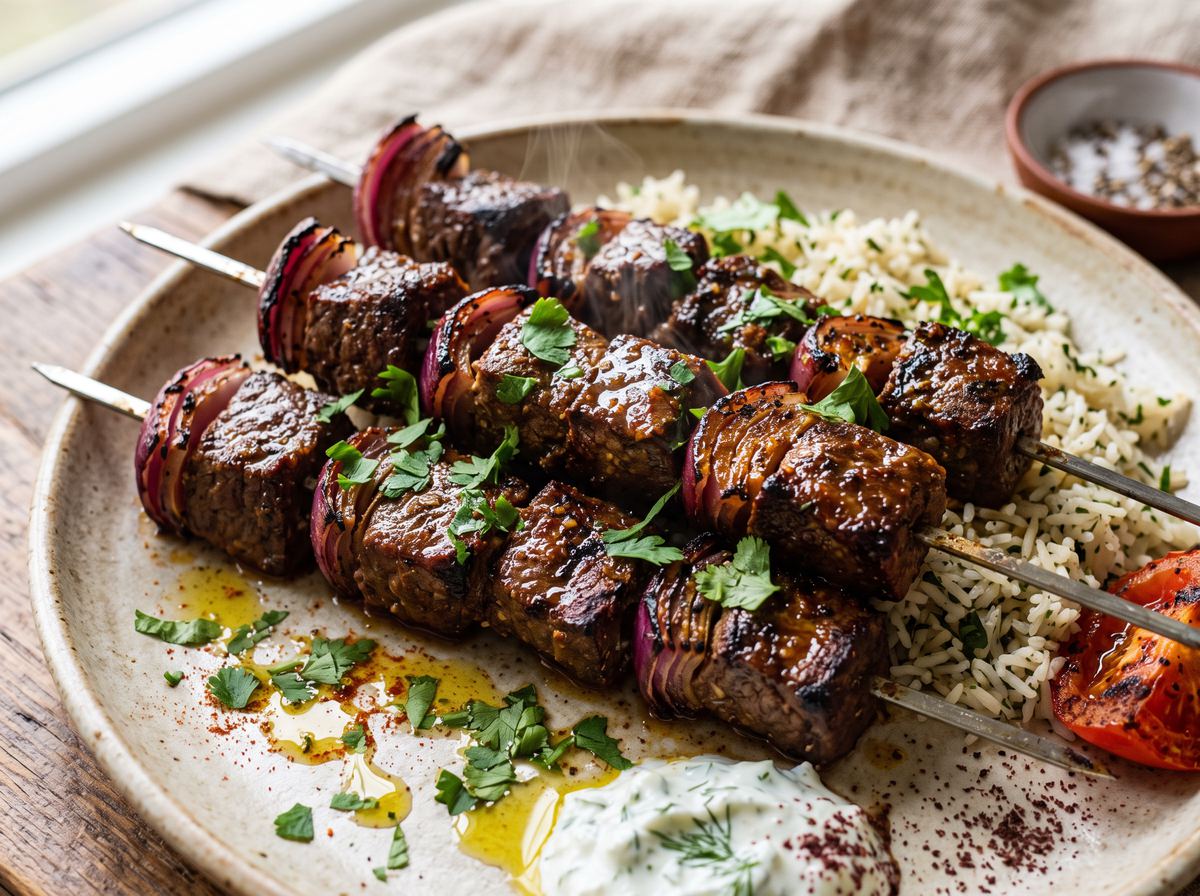 Middle Eastern Beef Skewers
