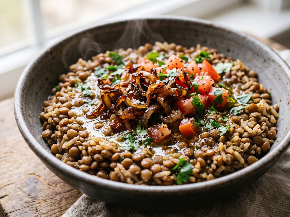 Middle Eastern Lentil Bowl