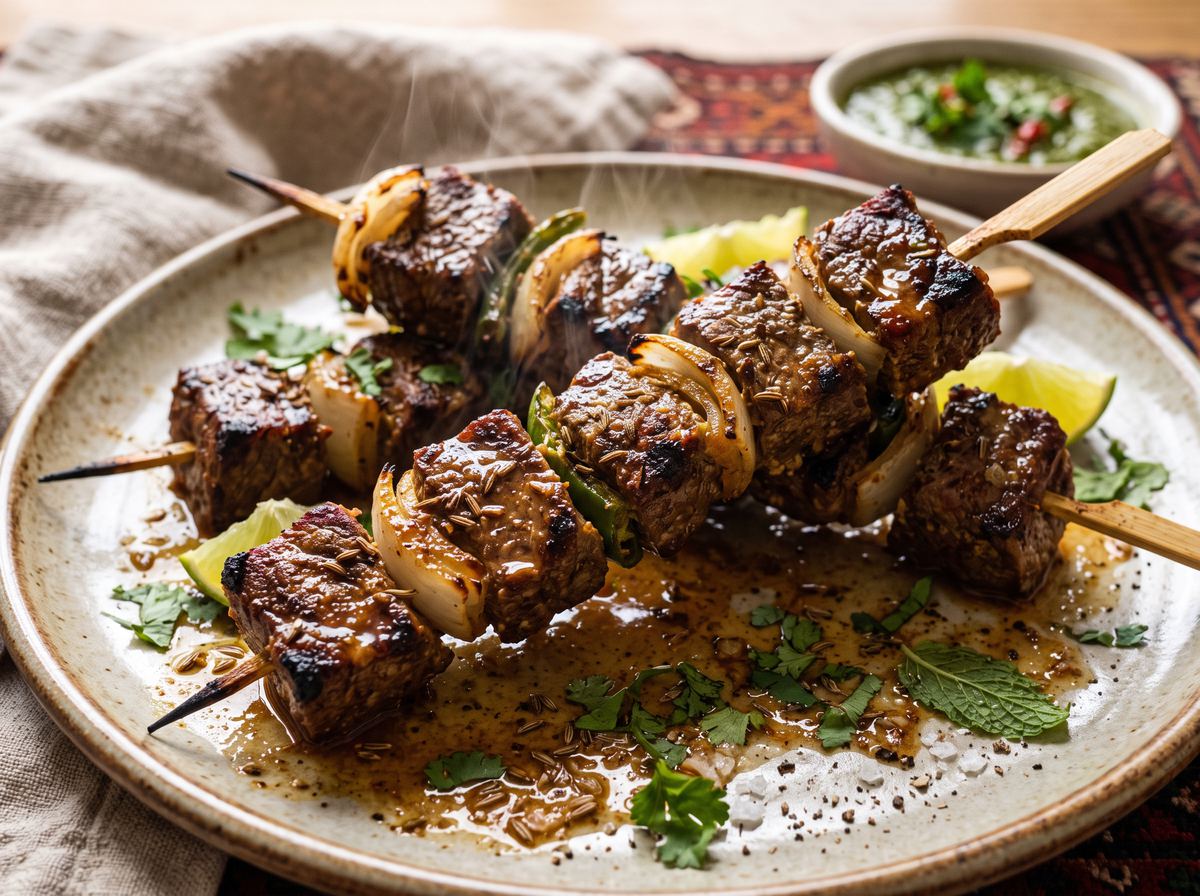 Pakistani Beef Skewers