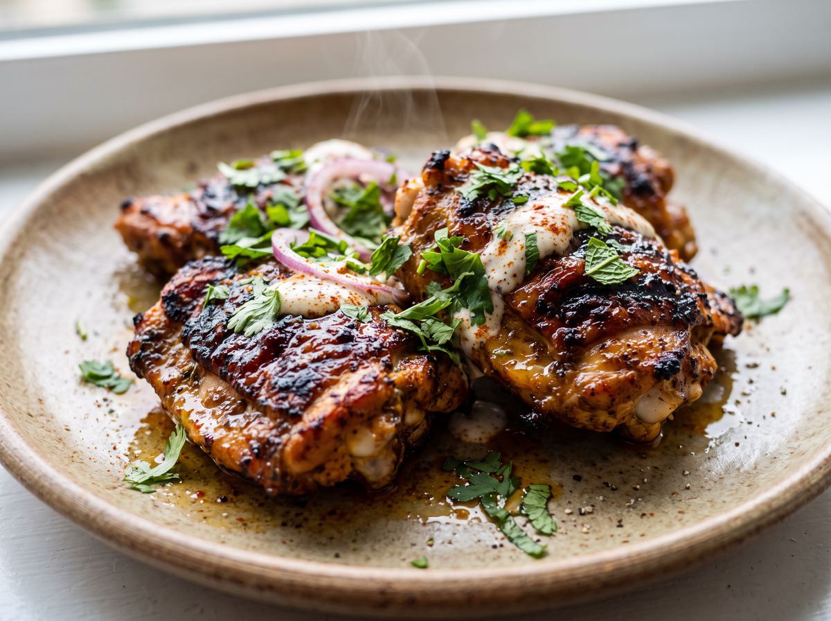 Pakistani Grilled Chicken Thighs 2
