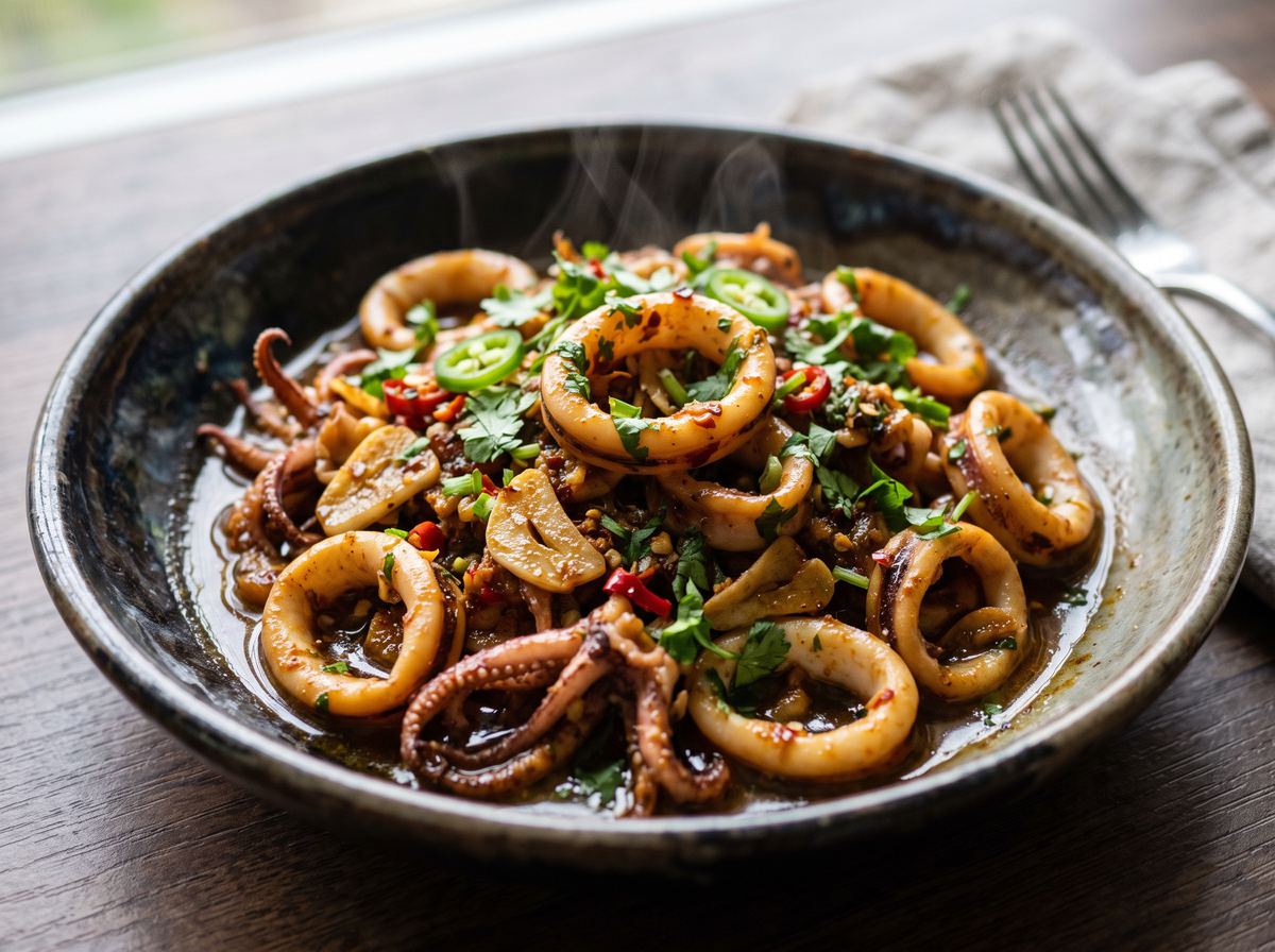 Pakistani Squid Stir-Fry 2