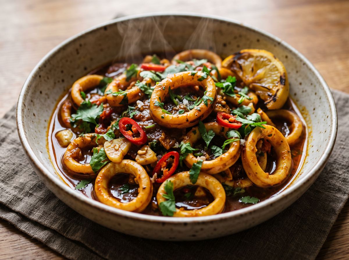 Persian Squid Stir-Fry