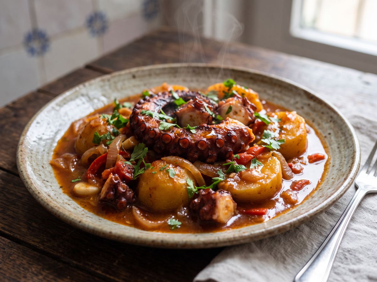 Polvo Guisado com Batatas