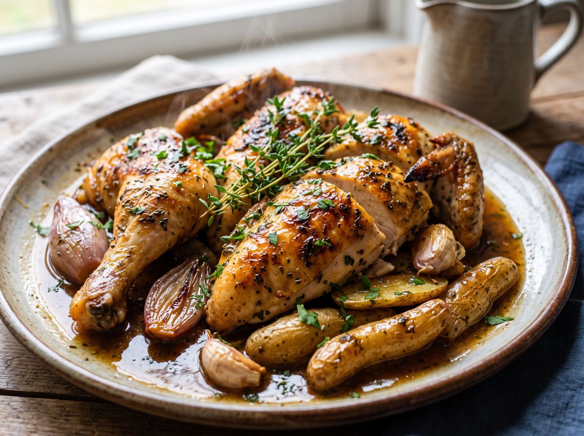 Poulet rôti aux Herbes