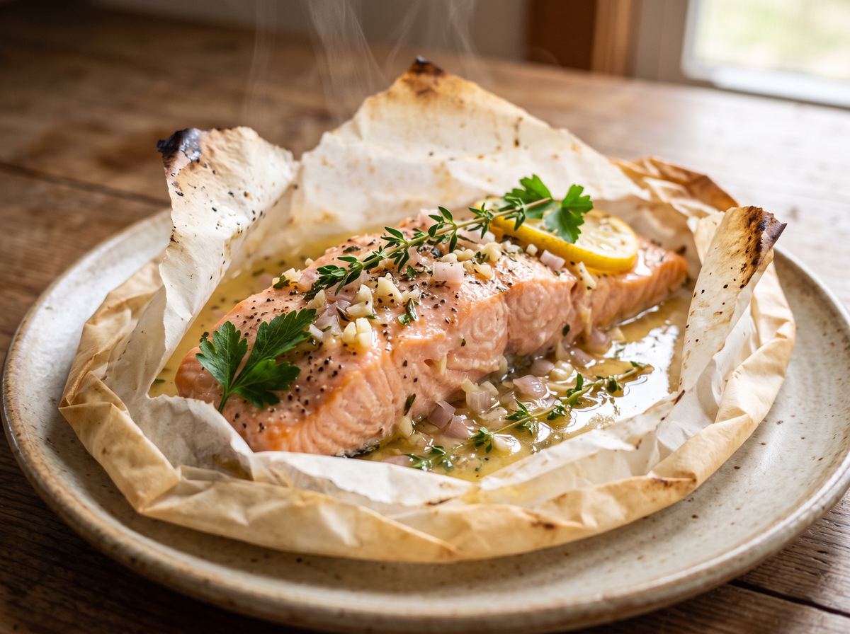 Saumon en Papillote