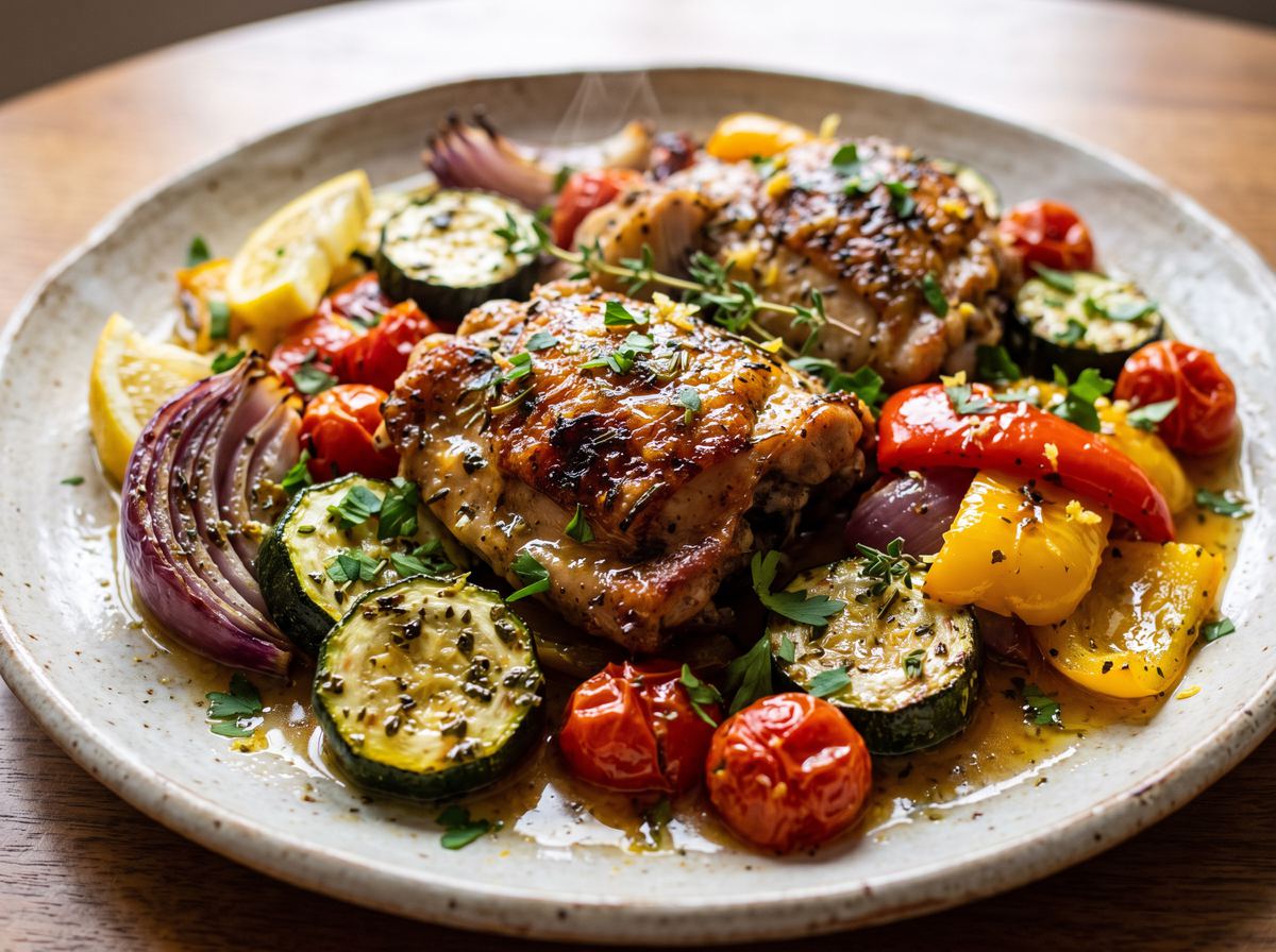 Sheet-Pan Lemon-Herb Chicken with Vegetables