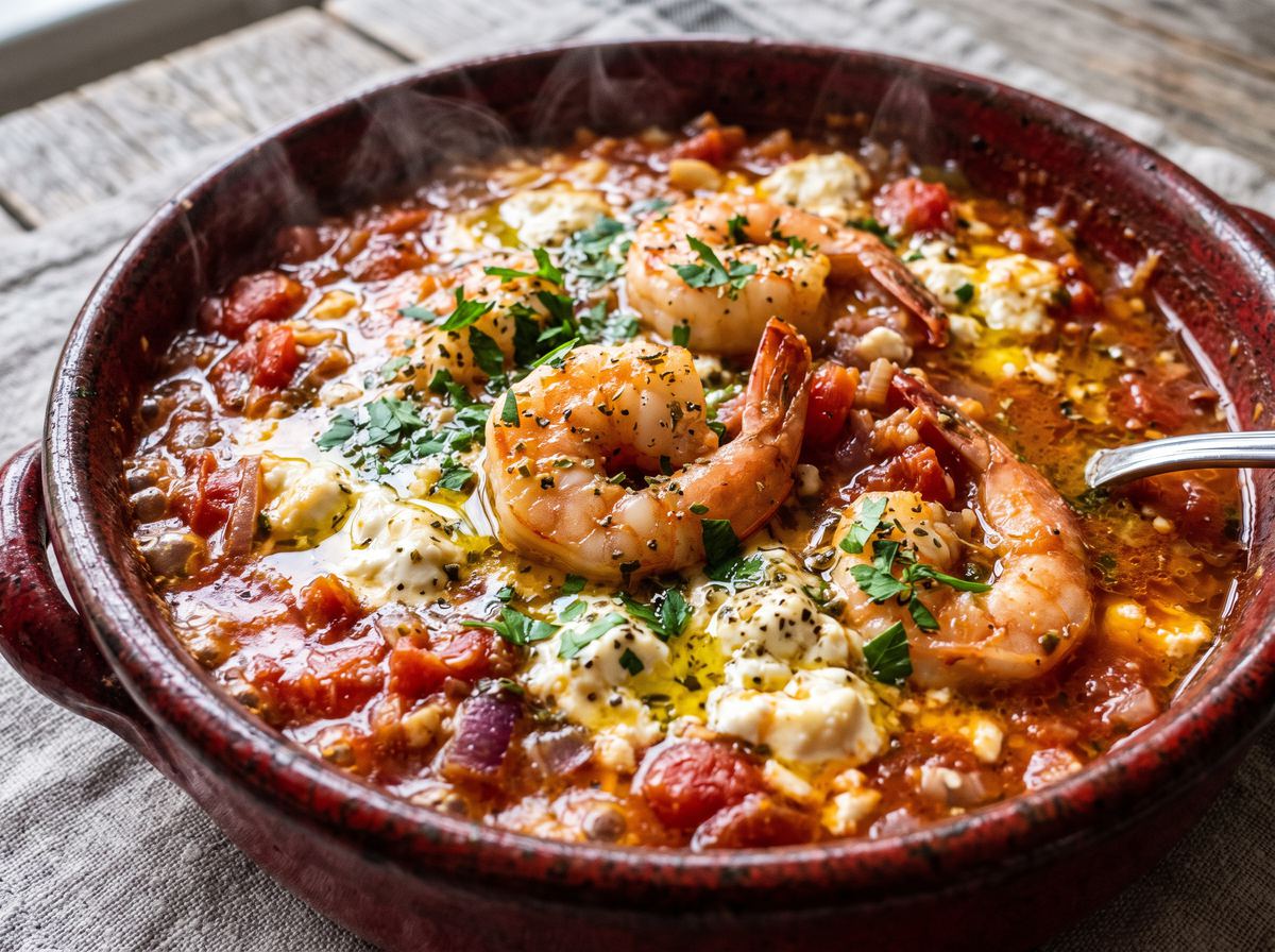 Shrimp Saganaki