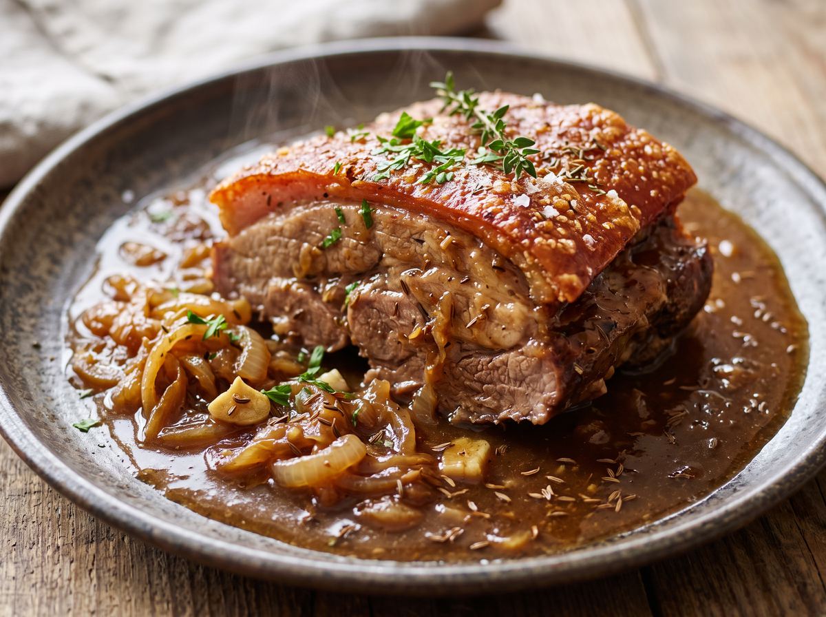 Spanferkelbraten