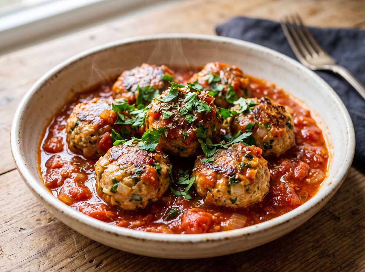 Turkey Meatballs in Tomato Sauce