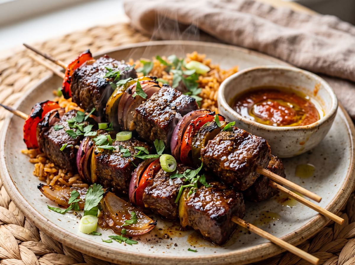 West African Beef Skewers