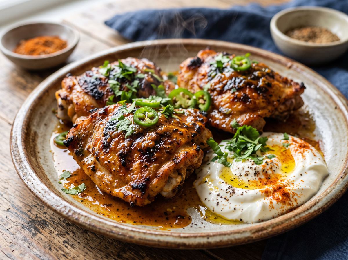 West African Grilled Chicken Thighs 2