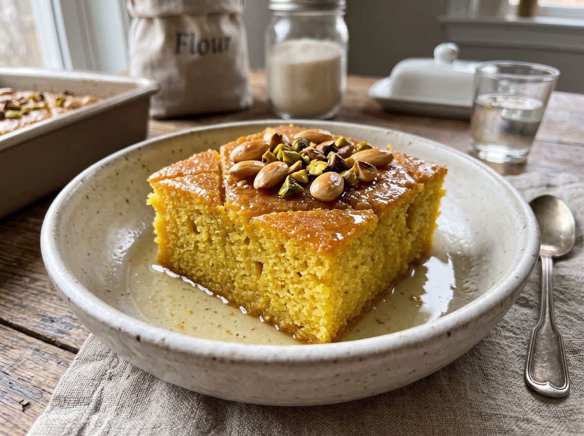 Lebanese Sweet Syrup Cake