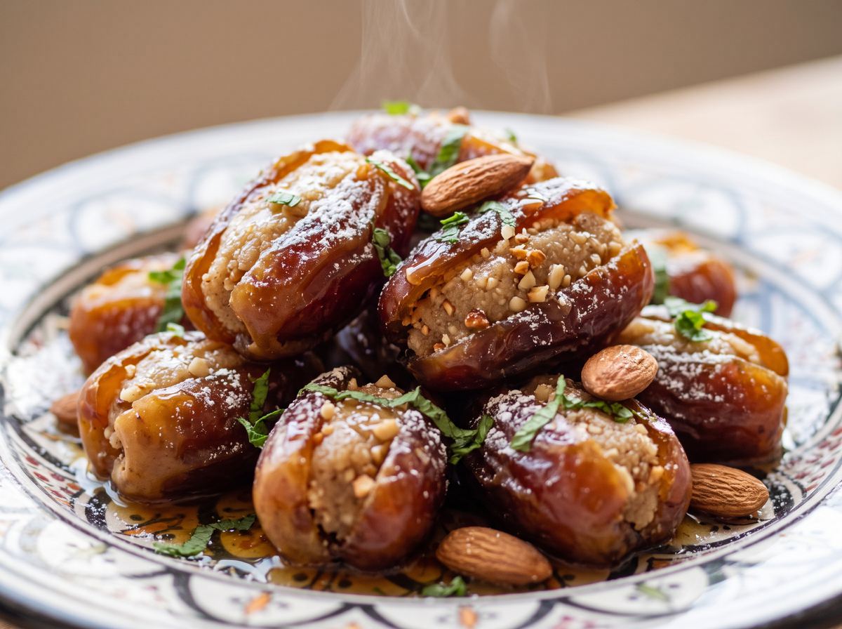 Stuffed Dates (Tmar Maamer)