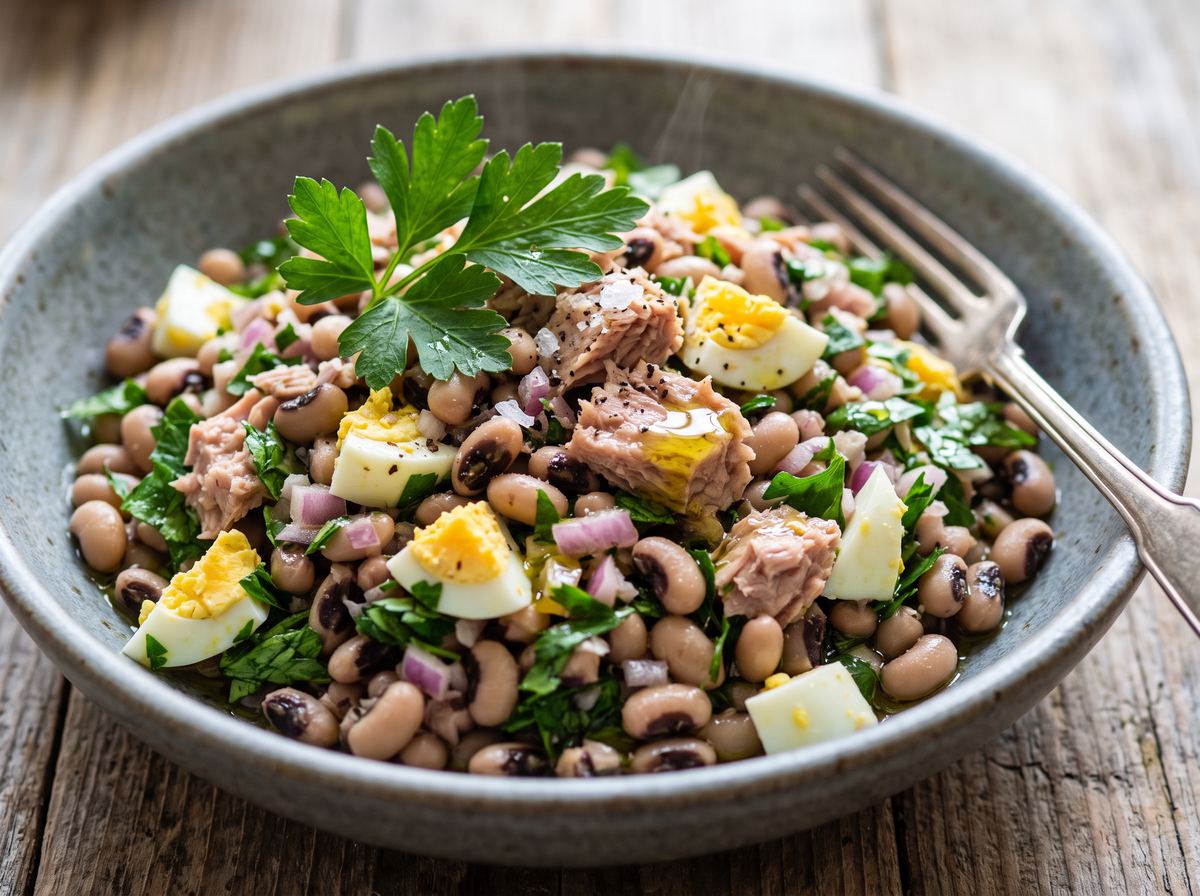 Salada de Feijão-Frade com Atum