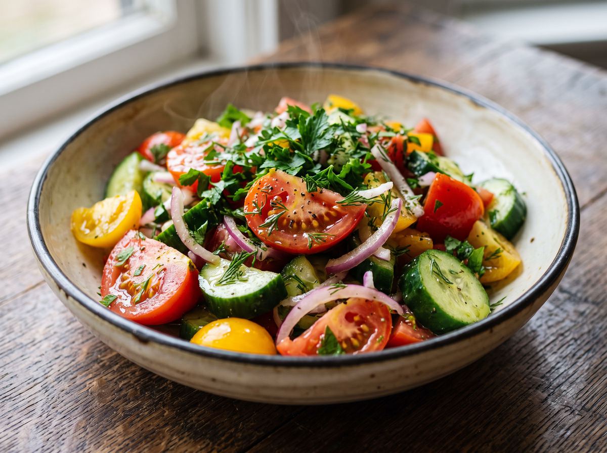 Tomato, Cucumber & Herb Salad