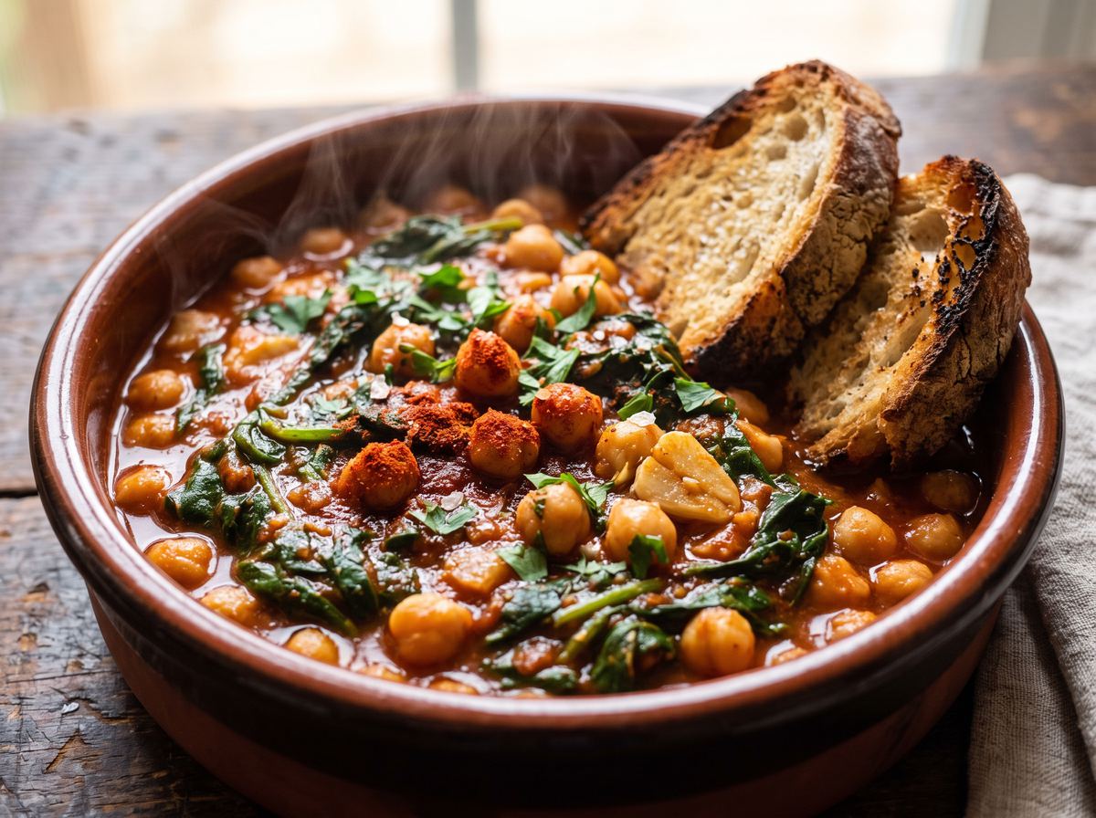 Espinacas con Garbanzos