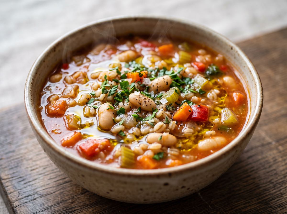 Barley, Bean & Vegetable Soup
