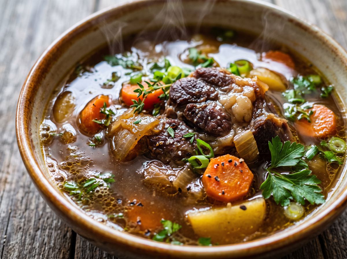 Caribbean Beef Broth Soup